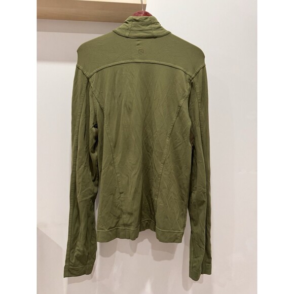 Lululemon Womens Large Instill Jacket Bronze Green Mesh Athlesiure Workout Gym - Picture 2 of 6